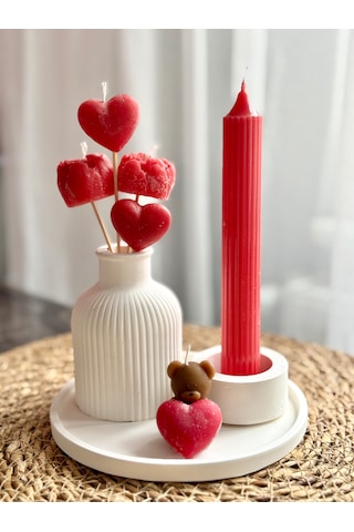 Kbr Design Candles Sevgililer Gününe Özel Kokulu Mum Seti