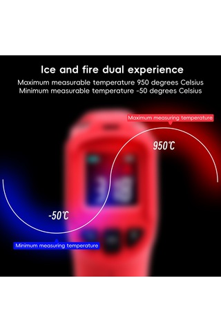 Benetech Gt313d Lcd Ekranlı Kızılötesi Termometre, Dahil Değil