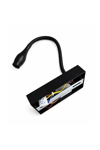 Lampist Lp-3860 3w Led Duvar Aplik 3000k Günışığı Düğmeli Siyah