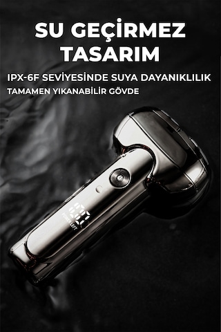 Elektrikli Tıraş Makinesi Taşınabilir Mini Led Dijital Ekran Akıl