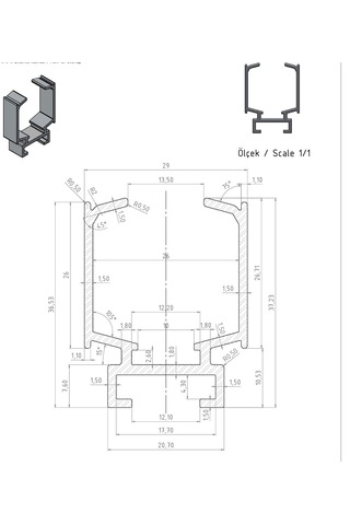 Viva Frenli 80kg Kapı Sürgü Mekanizması 200cm Alüminyum Ray Takım