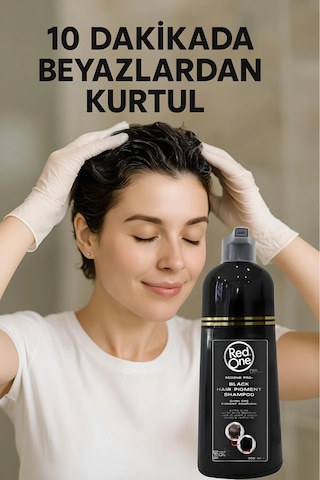 Redone Siyahlaştırıcı Saç Şampuanı 300 Ml Doğal Siyah Görünüm