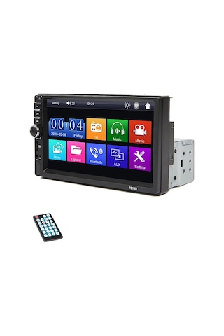 Liangmei 7 İnç Araba Radyo 1 Din Multimedya Mp5 Çalar Ayna