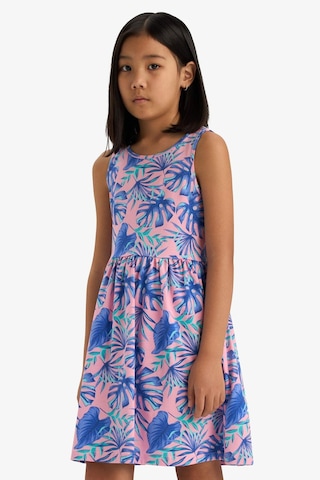 DeFacto Kız Çocuk Bisiklet Yaka Desenli Kolsuz Yazlık Elbise B4338A825SMPN693