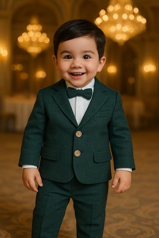 Erkek Bebek Ceketli 4 ' Lü Takım Yeşil
