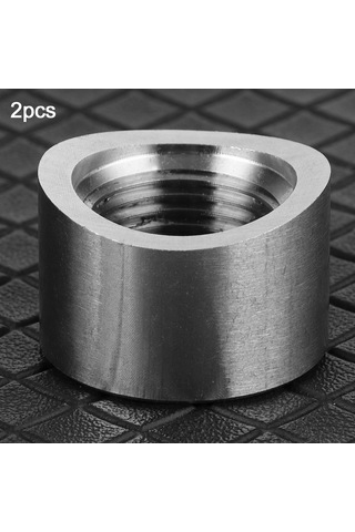 Wezone 2 Adet M18x1.5 İç Dişli Oksijen Sensörü Somunu, Paslanmaz Çelik Ss304, Motor Lambası Tamiri, Evrensel Araçlar İçin