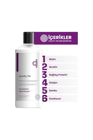 Ql Turunculaşma Karşıtı Mor Şampuan 300 ML