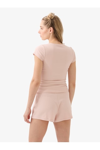 Kadın T-shirt 51921 - Pudra Pudra