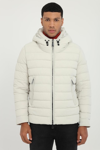 Dufy Erkek Slim Fit Kapüşonlu Taş Mont-25294