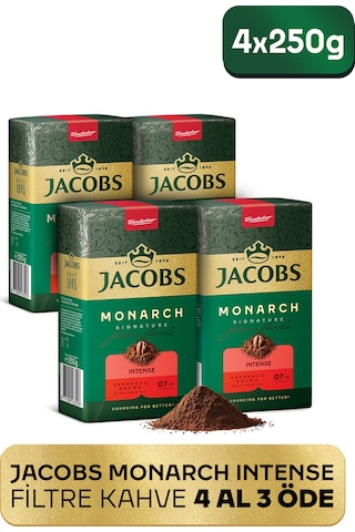 Jacobs Monarch Intense Filtre Kahve 250gr 4 Al 3 Öde Filtre Jacobs Monarch Intense Filtre Kahve 250gr 4 Al 3 Öde Filtre
