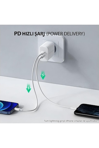 Npo Utl02 60w 20cm Tpe Usb To Lightning Hızlı Şarj Ve Data Kablosu 4 Adet Lighnting