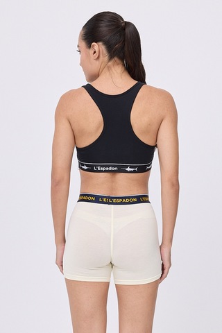 Racer Crop Top Racer Back Crop Top-3281 Siyah