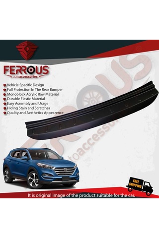 Hyundai Tucson Arka Tampon Üstü Koruyucu 2015 2018 Modelleri N11.8702