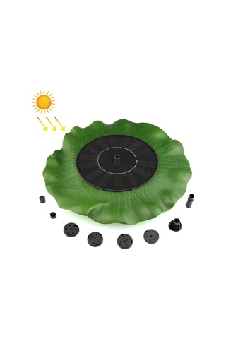 Lotus Yaprağı Güneş Çeşmesi Açık Bahçe Yüzen Peyzaj, Boyut:28 Cm