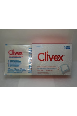 Clivex Şeffaf Pu Hazır Pansuman Örtüsü 9cmx10cm 25 Adet C6110p