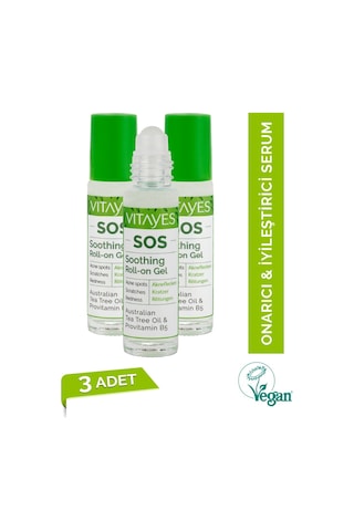 Vitayes Akne Sivilce ve Siyah Nokta Sinek Isırması Sos Doğal Çay Ağacı Serumu 3 x 10 ML