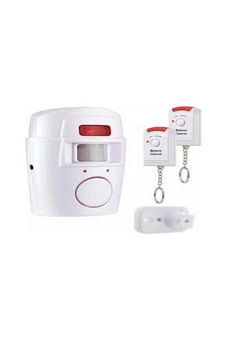 Skycity Rv-06 Hareket Sensörlü Ev Güvenlik Sistemi, 105 Db Ses Ve Işık Alarmı, 2 Uzaktan Kumanda Pil Dahil Değil