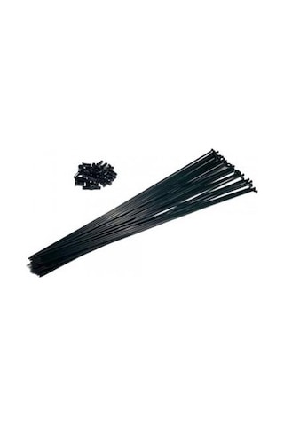 Bisiklet Jant Teli 2MM x 285 Çift Kat Siyah 36 Adet