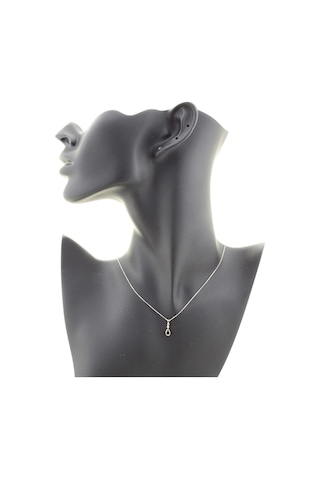Safir Damla Kolye Rose Gold