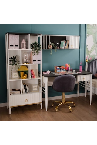 Meltem Kids Linda Genç Odası Çalışma Masası Beyaz