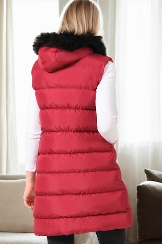Z9761 Dewberry Bayan Yelek-bordo Bordo