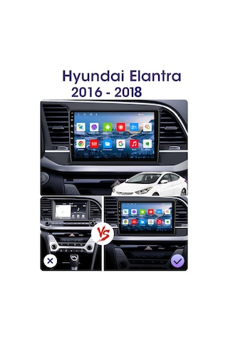 Exvol Hyundai Elantra 2016-2018 Android Multimedya 4/64gb Carplay