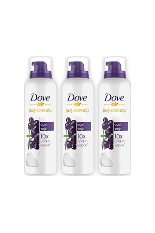 Dove Açai Yağı Duş Köpüğü 200 Ml X 3 Adet PKT.DOVE.041 Diğer