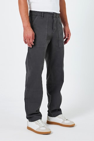 Tarz Cool Erkek Düz Baggy Jean Pantolon Füme