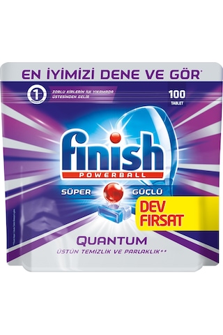 Finish Quantum Bulaşık Makinesi Deterjanı 100 Tablet Finish Quantum Bulaşık Makinesi Deterjanı 100 Tablet