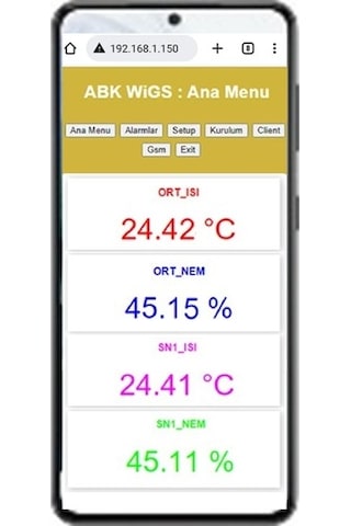 Wıgs 5301 Wi-Fi, Sms, Arama, Dijital Sıcaklık Alarm Cihazı