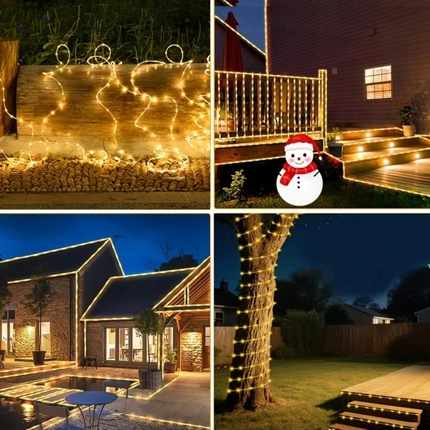 Trendooze Güneş Enerjili 50 Led Peri Işıkları 8 Mod Bahçe Parti Dekor