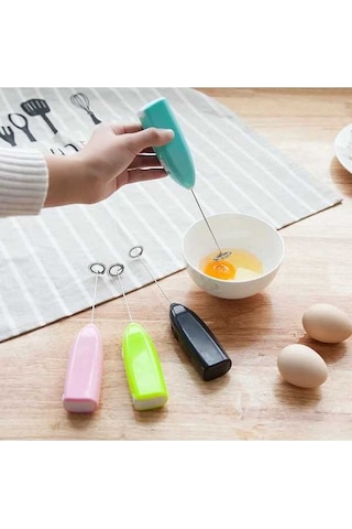 Ulzyvf Yumurta Süt Süt Paslanmaz Mutfak Mini Mavi Mavi Köpürtücü Kahve Kahve Ev Elektrikli Çırpıcı Çelik Çay Blender Sc Mavi