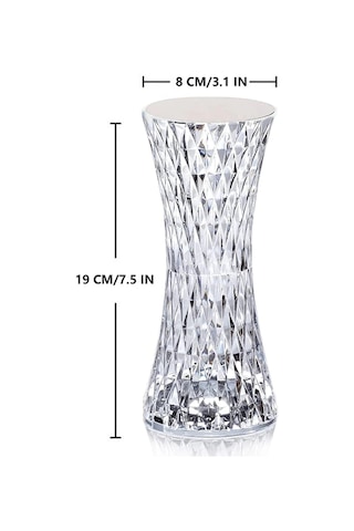 Rose Diamond Table Lamp Usb Charcing Dokunmatik , Kumandalı Usb Şeffaf