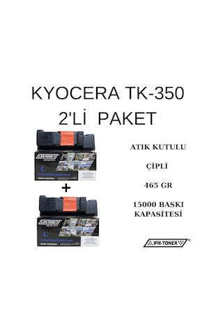 Kyocera Tk-350 Uyumlu Toner 2'Li Paket / Fs-3040 / 3140 / 3920