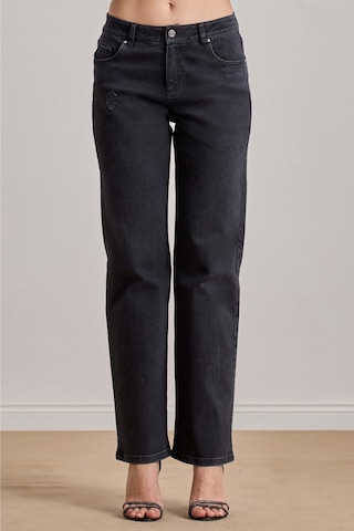 Slim Straight Siyah Jean Pantolon Siyah