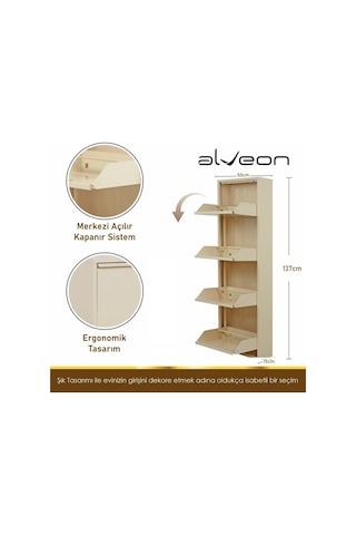 Alv-104 Alveon Metal Ayakkabılık Krem