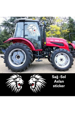 Aslan Sağ & Sol Çift Kapı Araba, Oto, Kamyon, Traktör Sticker 50x50 Cm 2 Adet Aslan Sağ & Sol Çift Kapı Araba, Oto, Kamyon, Traktör Sticker 50x50 Cm 2 Adet