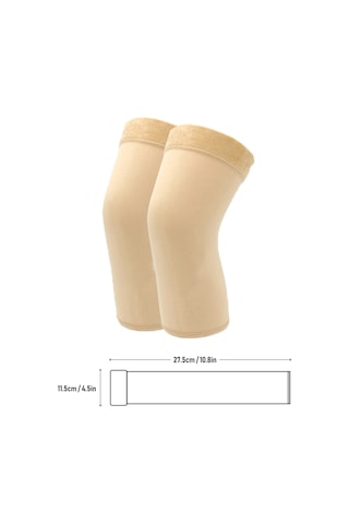 Yuntech01 Kadınlar İçin Sıcak Tutan Esnek Dizlik - Kışlık Koruma Siyah, Çift Siyah