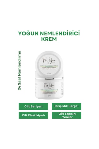 Su Bazlı Normal Ve Kuru Ciltler Için Yoğun Nemlendirici Krem Aloe Vera Hyaluronic Acid 50 Ml