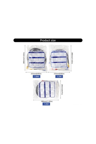 Padalink R22/r134a/r410a Soğutucu Yükleme Hortumu Seti - 1.8m Dayanıklı Kauçuk, 800 Psi Çalışma Basıncı, Otomobil Ve Konut Klimaları İçin