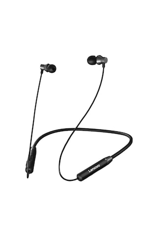 Kangvka Lenovo He05 Kablosuz Spor Bluetooth Kulaklık - Boyun Askılı, Koşu İçin Uygun, Siyah