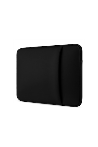Skycity 14" Notebook Koruyucu Çantası - Ultra İnce Tasarım, Köpük Dolgulu, Hızlı Zipli, Siyah Siyah