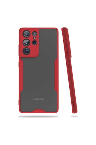 Galaxy S21 Ultra Kılıf Zore Parfe Kenarları Pastel Renk Silikon