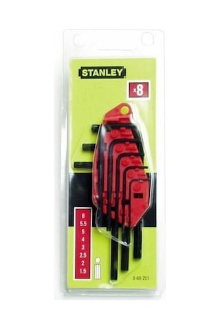 Stanley ST069251 8 Parça Allen Anahtar Takımı