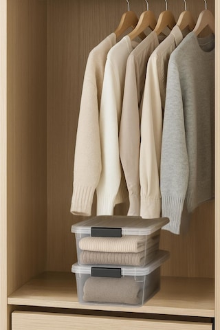 2 Li Şeffaf Saklama Kutusu & Düzenleme Kutusu 10,5 Lt Şeffaf