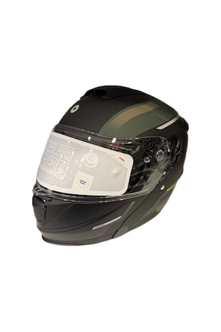 Shiro Discover Royal Sv Çene Açılır Kask Mat Yeşil - Siyah