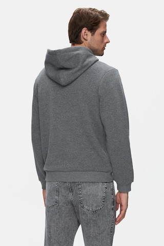 Ucla Jepsen Koyu Gri Kapüşonlu Nakışlı Standard Fit Erkek Sweatshirt Koyu Gri