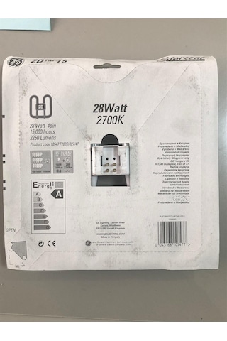 General Elc. F162d/827 Floresan 16w 2700k Sarı 1130 Lümen