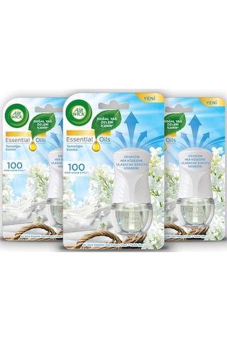 Air Wick Elektrikli Oda Kokusu Temizliğin Esintisi Kit (Cihaz + Koku) x 3