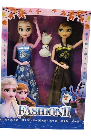 Frozen Elsa Anna 2 Li Eklemli Oyuncak  Bebek